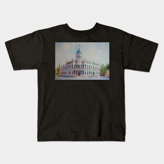 Town Hall, Forbes NSW Kids T-Shirt by sampabhakta